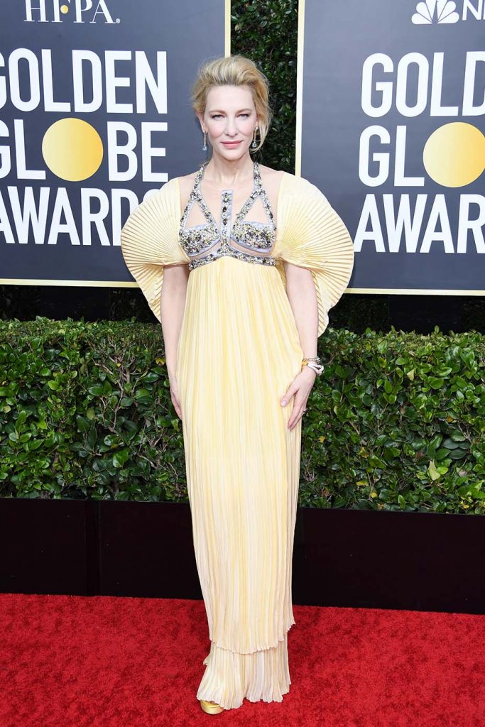 BEVERLY HILLS, CALIFORNIA - JANUARY 05: Cate Blanchett attends the 77th Annual Golden Globe Awards at The Beverly Hilton Hotel on January 05, 2020 in Beverly Hills, California. (Photo by Daniele Venturelli/WireImage)